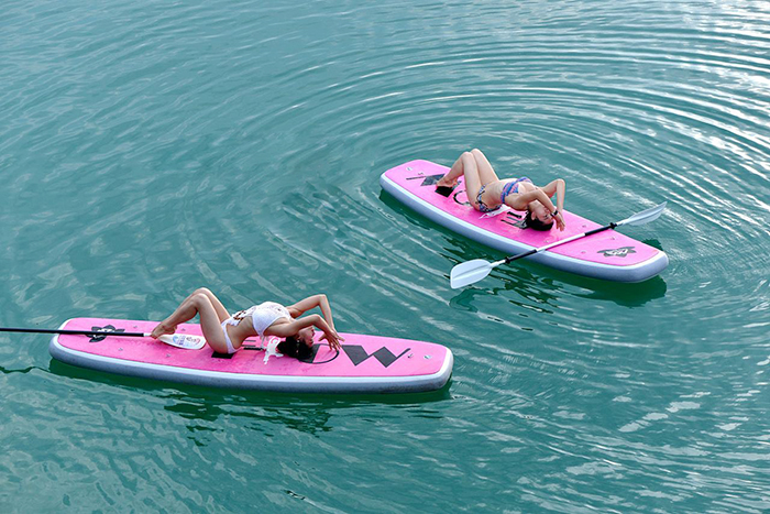 女生一定不要错过的水上桨板瑜伽！|桨板,水上桨板